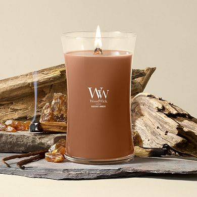 WoodWick Radiant Amber 21.5-oz. Large Hourglass Candle Jar