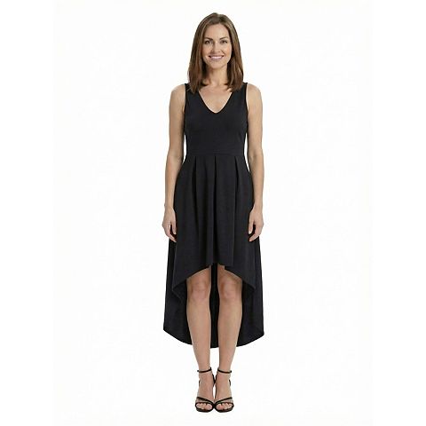 Женские платья 24Seven Petite 24Seven Comfort Apparel Sleeveless Pleated Fit & Flare Pocket Midi Dress
