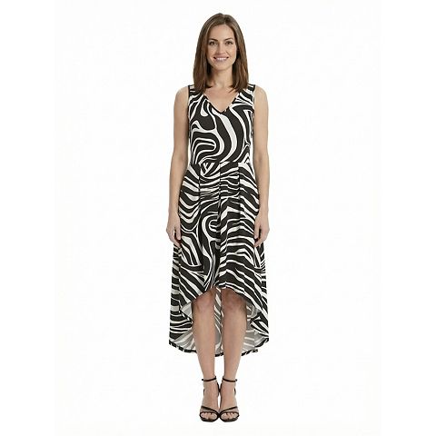 Женские платья 24Seven Petite 24Seven Comfort Apparel Sleeveless High-Low Pocket Midi Dress