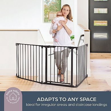 Dreambaby Discovery Extra Wide 76.5-inch 3-Panel Walk-Through Baby Gate