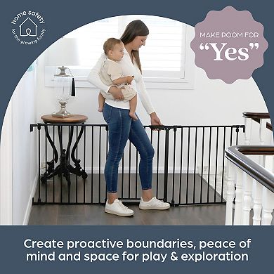 Dreambaby Discovery Extra Wide 76.5-inch 3-Panel Walk-Through Baby Gate