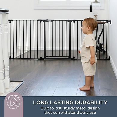 Dreambaby Discovery Extra Wide 76.5-inch 3-Panel Walk-Through Baby Gate