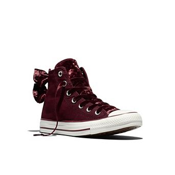 Converse Chuck Taylor All Star Adult High-Top Sneakers with Velvet Bow Accent