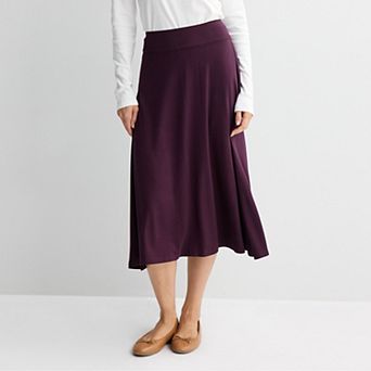 Women's Croft & Barrow® Knit Midi Skirt