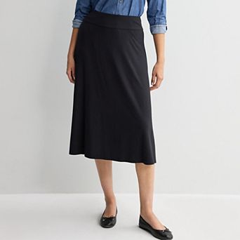 Women's Croft & Barrow® Knit Midi Skirt