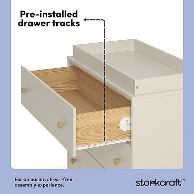 Storkcraft Texas 3-Drawer Chest Dresser with Removable Changing Topper