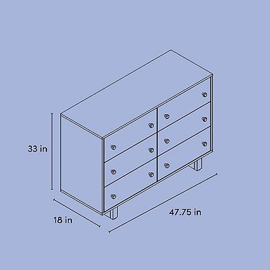 Storkcraft Texas 6-Drawer Dresser