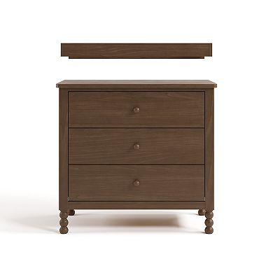 Storkcraft Rio 3-Drawer Chest Dresser with Removable Changing Topper