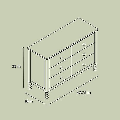 Storkcraft Rio 6-Drawer Dresser