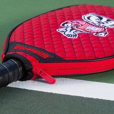 Wisconsin Badgers Quilted Pickleball Cover