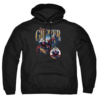 Big & Tall Sesame Street Super Grover Graphic Pullover Hoodie