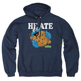 Big & Tall Sesame Street Cookie Monster Graphic Pullover Hoodie