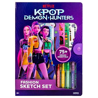 Netflix KPop Demon Hunters 75+ Design Essentials Fashion Sketch Set