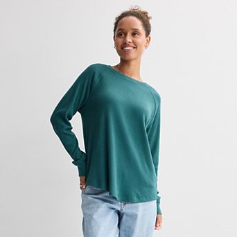 Juniors' SO® Cozy Long Sleeve Crew
