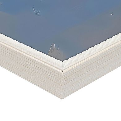 Masterpiece Golden Light on Egret Framed Canvas Wall Art