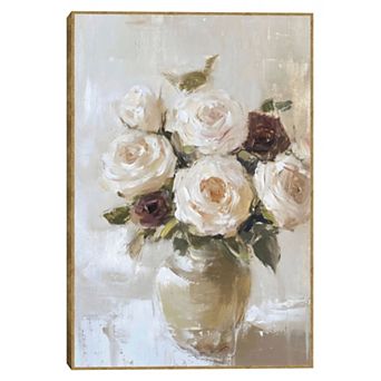 Masterpiece Romantic Bouquet Framed Canvas Wall Art