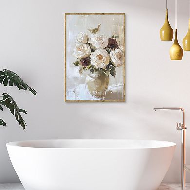 Masterpiece Romantic Bouquet Framed Canvas Wall Art