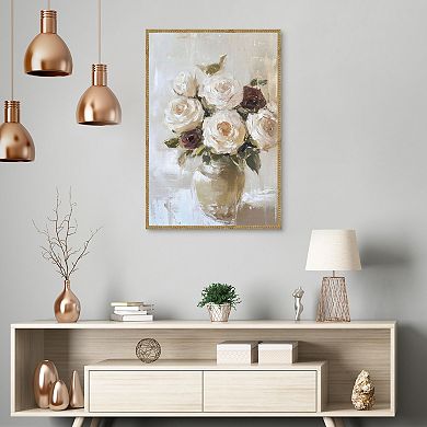 Masterpiece Romantic Bouquet Framed Canvas Wall Art