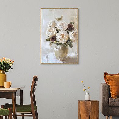 Masterpiece Romantic Bouquet Framed Canvas Wall Art