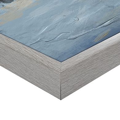 Masterpiece Marsh Heron at Dusk Framed Canvas Wall Art