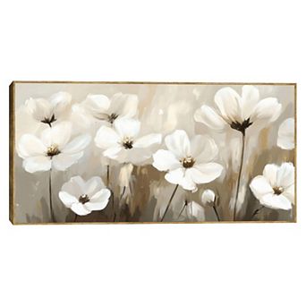 Masterpiece Calming Floral Framed Canvas Wall Art
