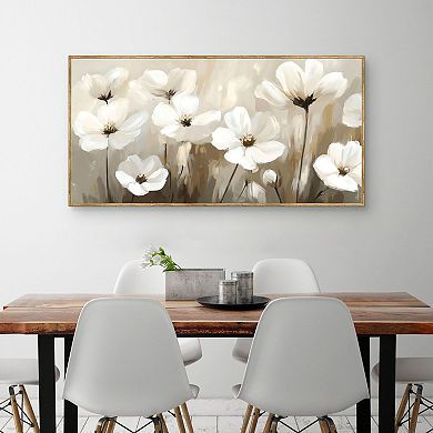 Masterpiece Calming Floral Framed Canvas Wall Art