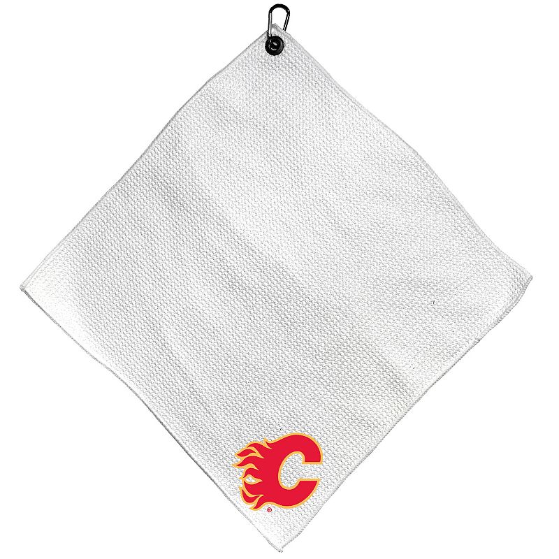 NHL Calgary Flames 15" x 15" Microfiber Golf Towel, White