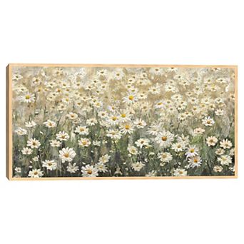 Masterpiece Daydream Daisies Framed Canvas Wall Art