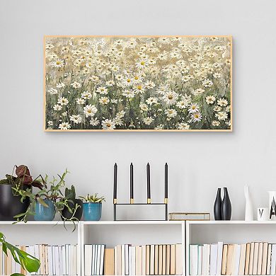 Masterpiece Daydream Daisies Framed Canvas Wall Art