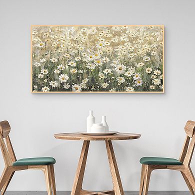 Masterpiece Daydream Daisies Framed Canvas Wall Art