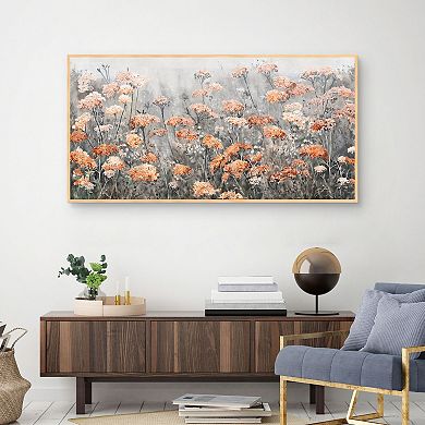 Masterpiece Just Peachy Framed Canvas Wall Art