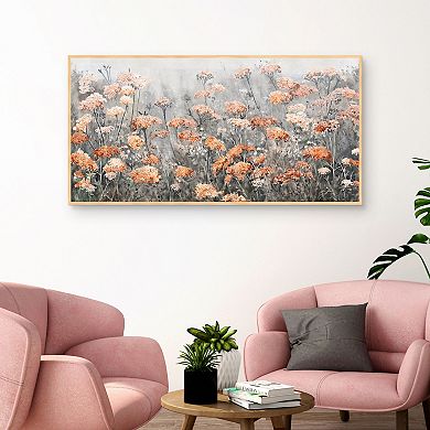 Masterpiece Just Peachy Framed Canvas Wall Art