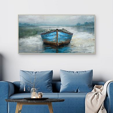 Masterpiece Rustic Rowboat Framed Canvas Wall Art