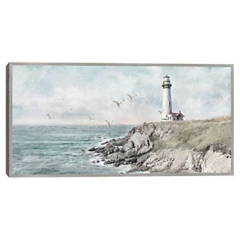 Masterpiece Watchful Shore Framed Canvas Wall Art