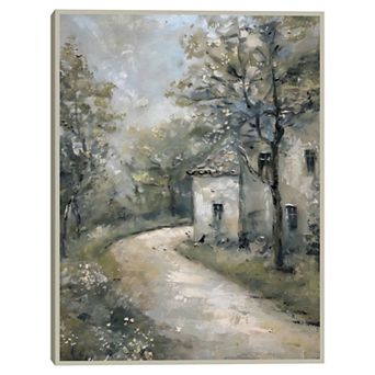 Masterpiece Painted Cottage 30" x 40" Framed Canvas Art