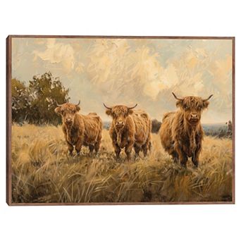 Masterpiece Three's a Party 30" x 40" Framed Canvas Art