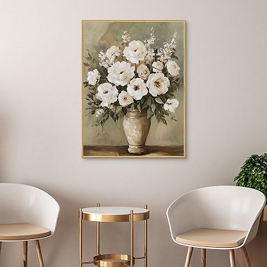 Masterpiece Antique Arrangement 30" x 40" Framed Canvas Art