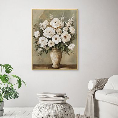 Masterpiece Antique Arrangement 30" x 40" Framed Canvas Art