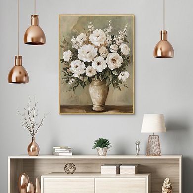 Masterpiece Antique Arrangement 30" x 40" Framed Canvas Art