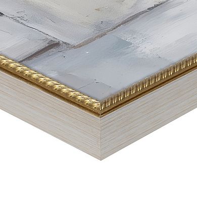 Masterpiece Blue Victorian Door 30" x 40" Framed Canvas Art