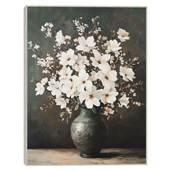 Masterpiece Elegant 30" x 40" Framed Bouquet Canvas Art
