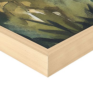 Masterpiece Peaceful River 30" x 40" Framed Canvas Art