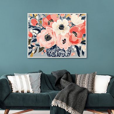 Masterpiece Framed Canvas 30 x 40 Floral Wall Art