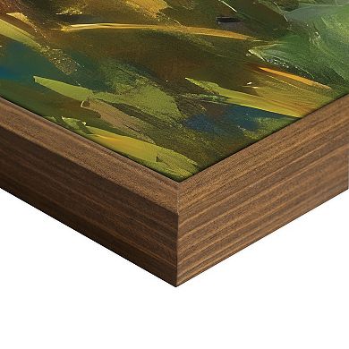 Masterpiece Sunflower Farm 30" x 40" Framed Canvas Art