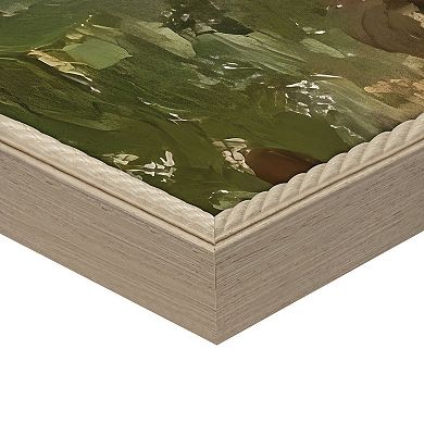 Masterpiece Textured Village30" x 40" Framed Canvas Art