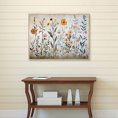 Masterpiece Wildflower Print 30" x 40" Framed Canvas Art
