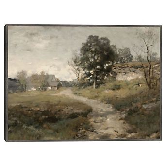 Masterpiece Vintage Farmhouse 30" x 40" Framed Canvas Art