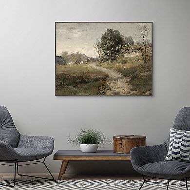 Masterpiece Vintage Farmhouse 30" x 40" Framed Canvas Art