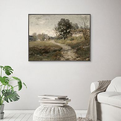 Masterpiece Vintage Farmhouse 30" x 40" Framed Canvas Art