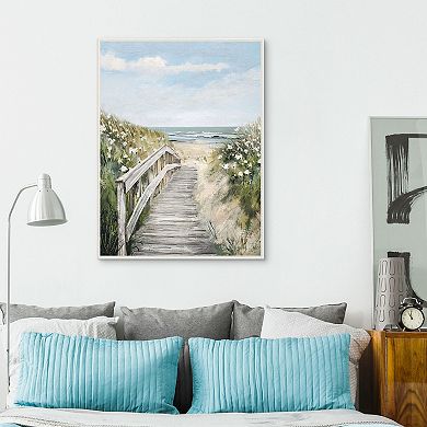 Masterpiece Quiet Calm 30" x 40" Framed Canvas Art